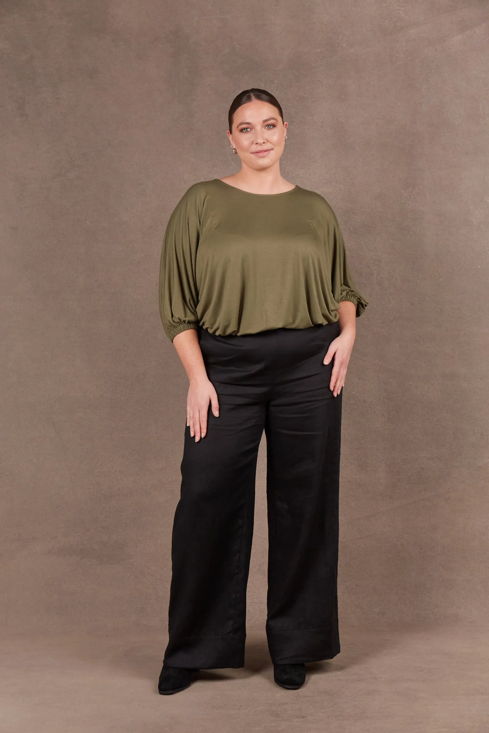 Nama Linen Pant - Ebony Black