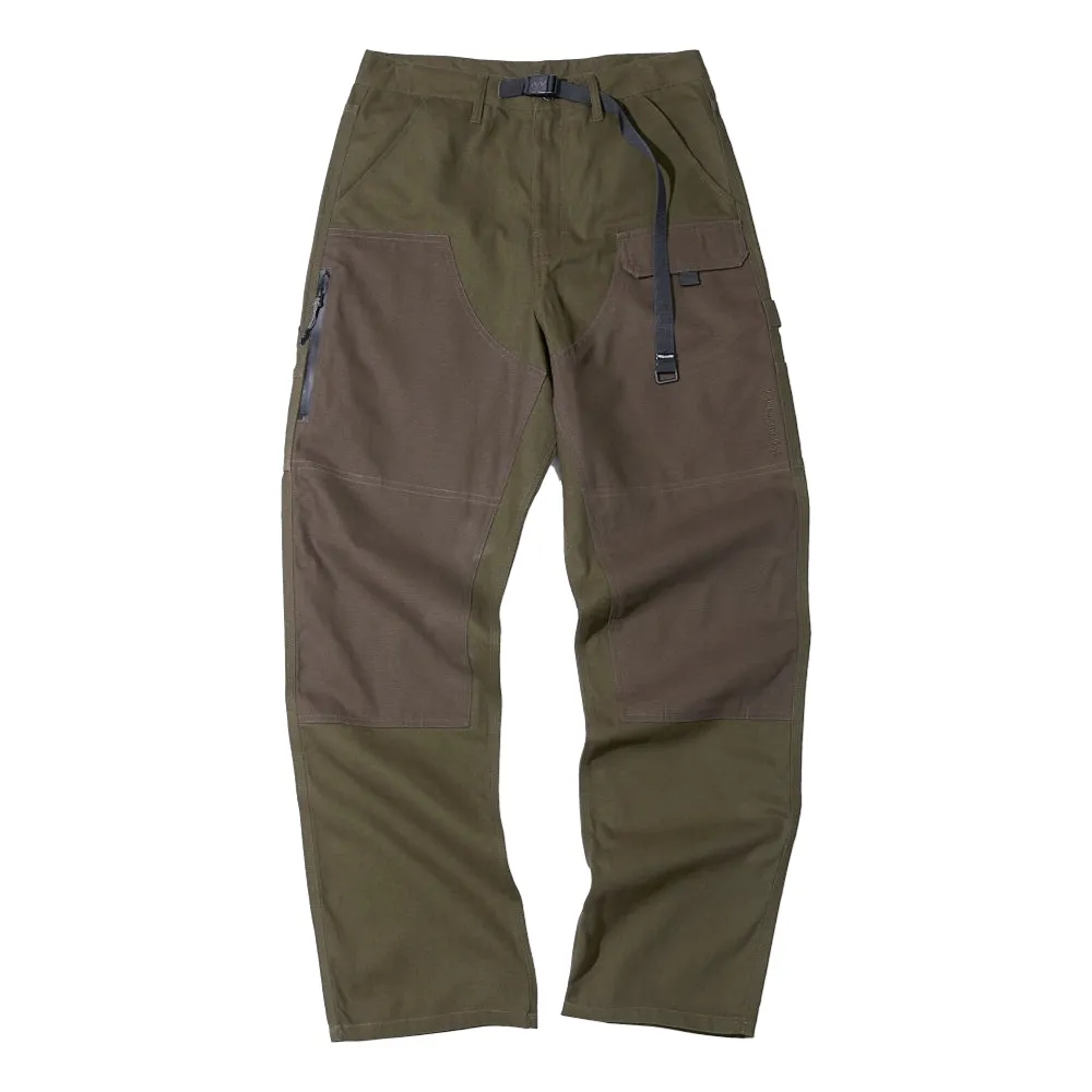 NINE POINT NINE HILL PANTS-OLIVE/ DARK GRN