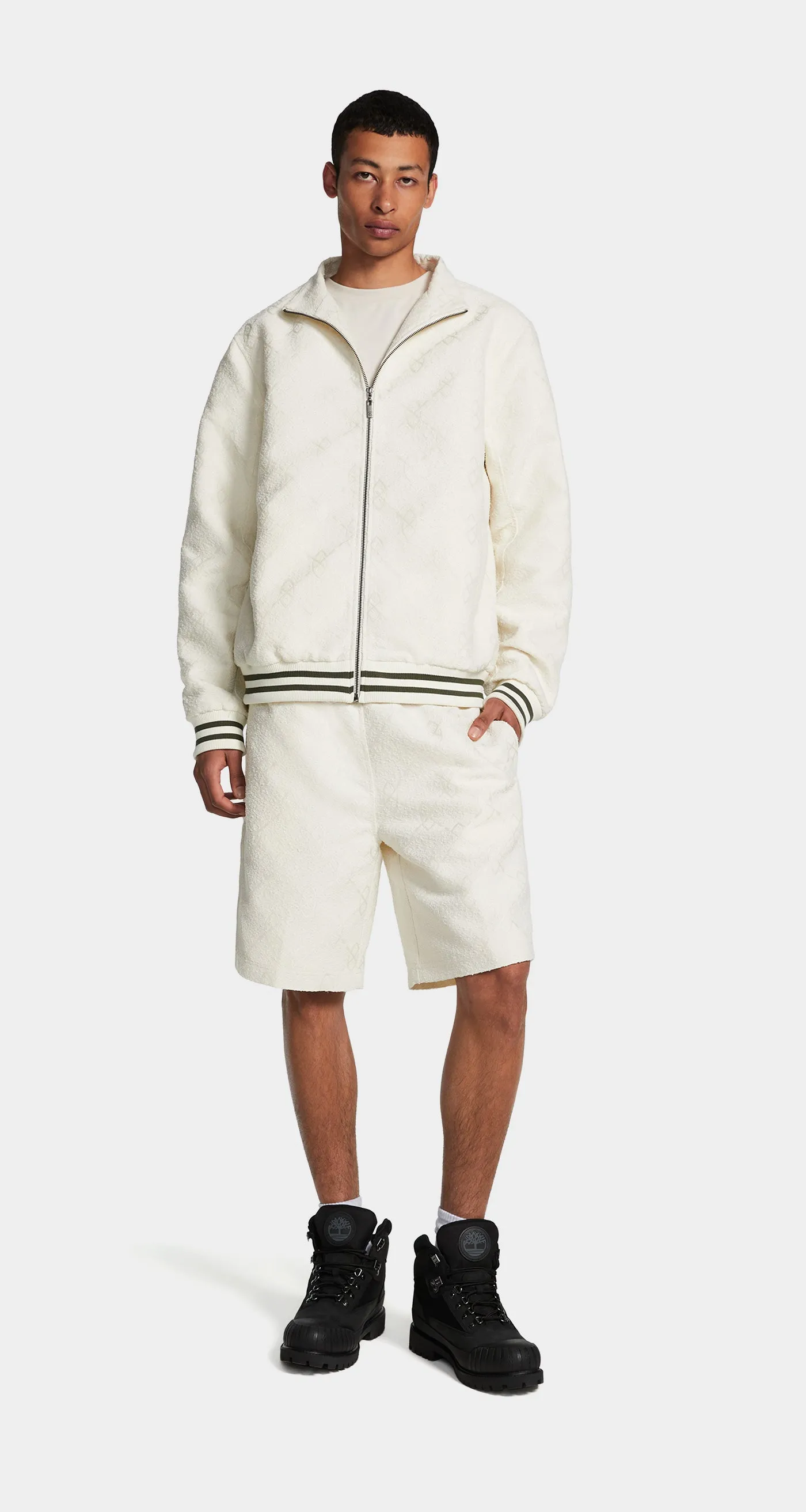 Off White Shakir Boucle Track Jacket