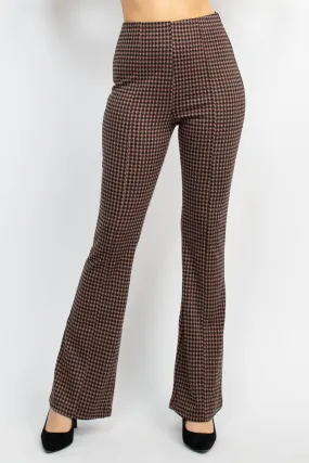 Plaid Bell Bottom Pants