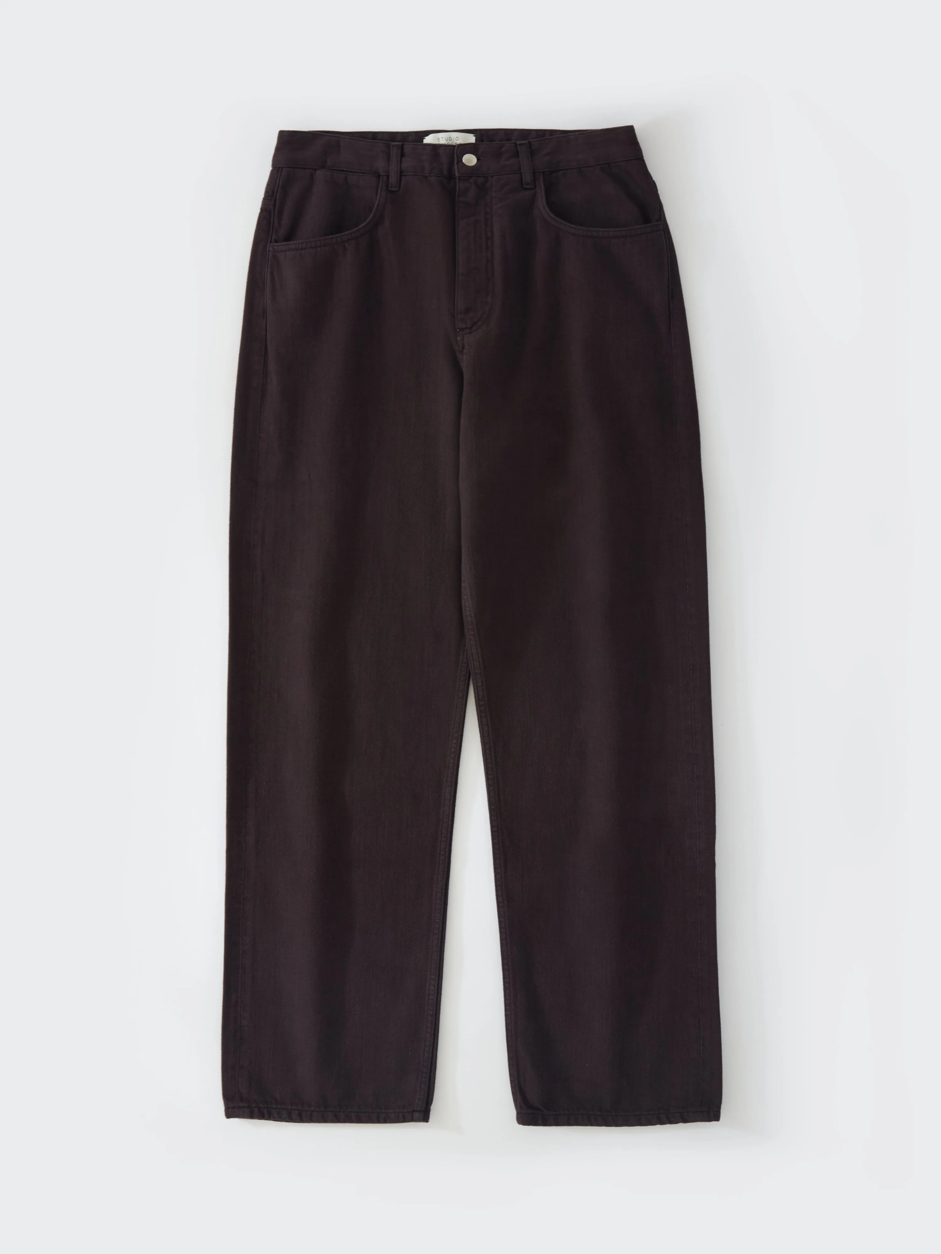 Reed Denim Pant in Black Grape