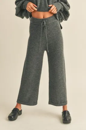 Ribbed Waist Band Sweater Pants