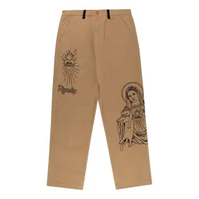 RIPNDIP MOTHER MARY PANTS-TAN