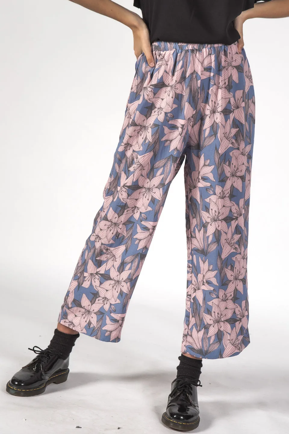 Sail Tropical Lily Blue Print Pant