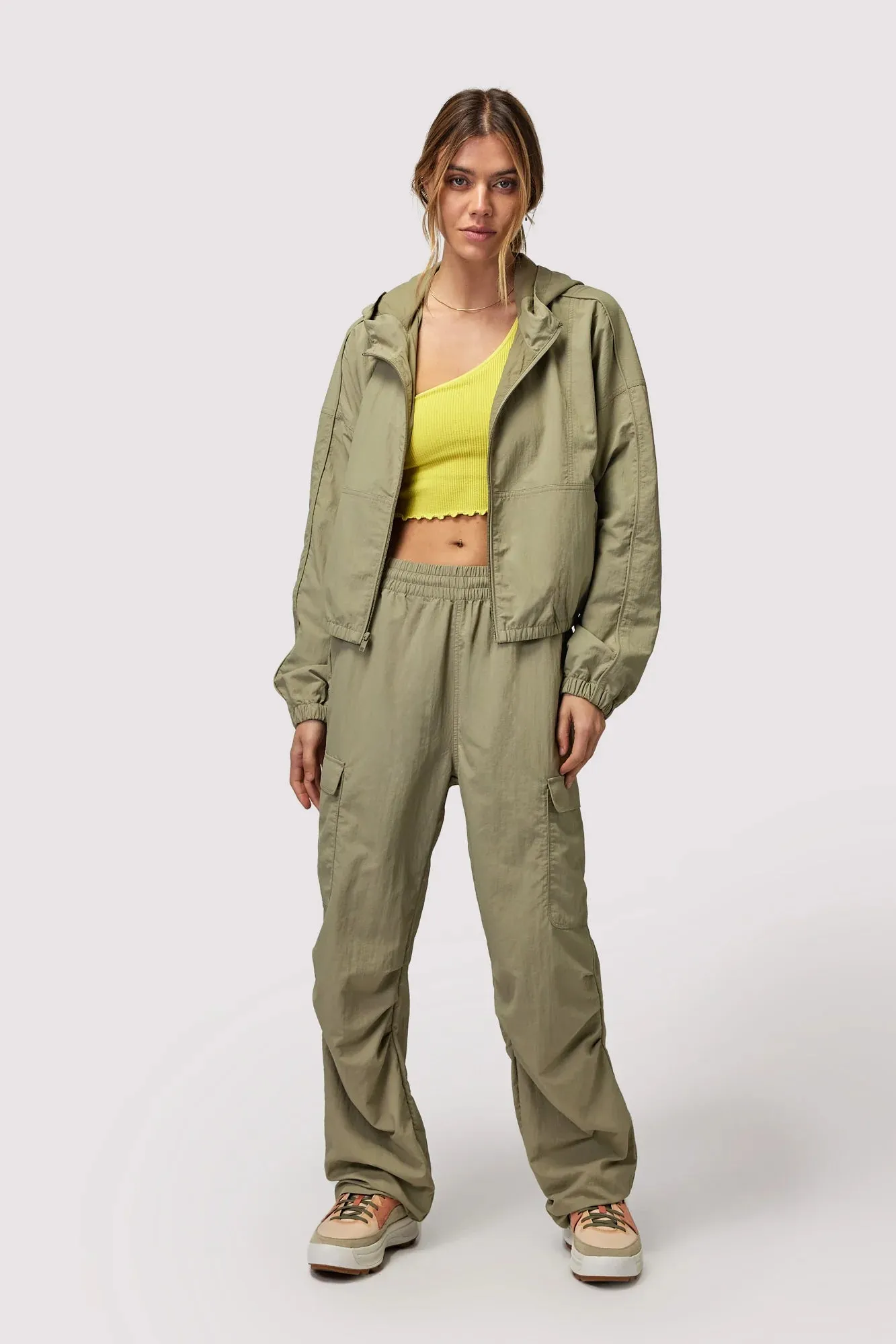 Spiritual Gangster Journey Cargo Pants in Dark Matcha