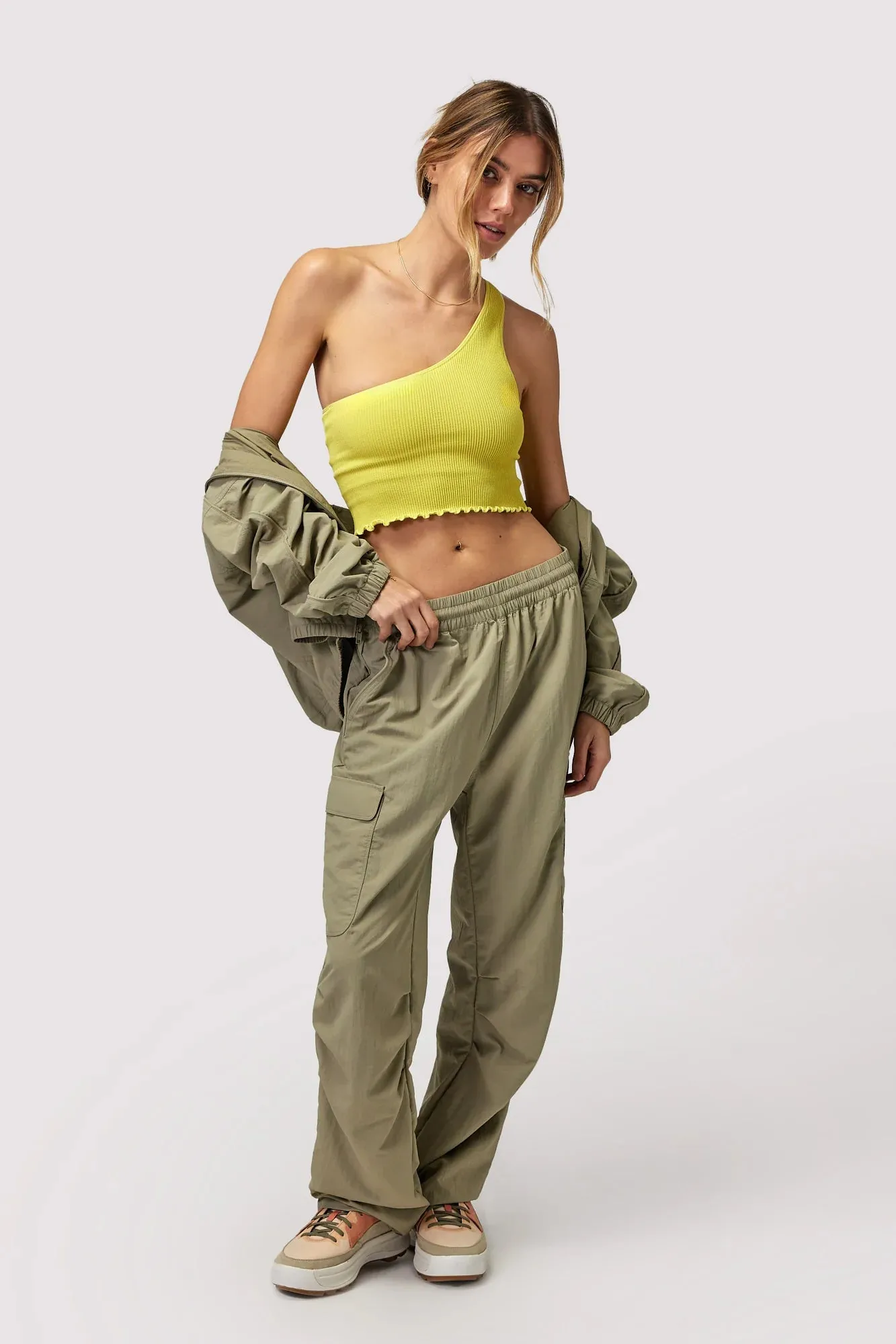 Spiritual Gangster Journey Cargo Pants in Dark Matcha