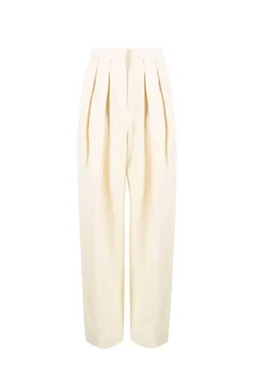 Stella McCartney Fluid Linen Trouser - Buttermilk