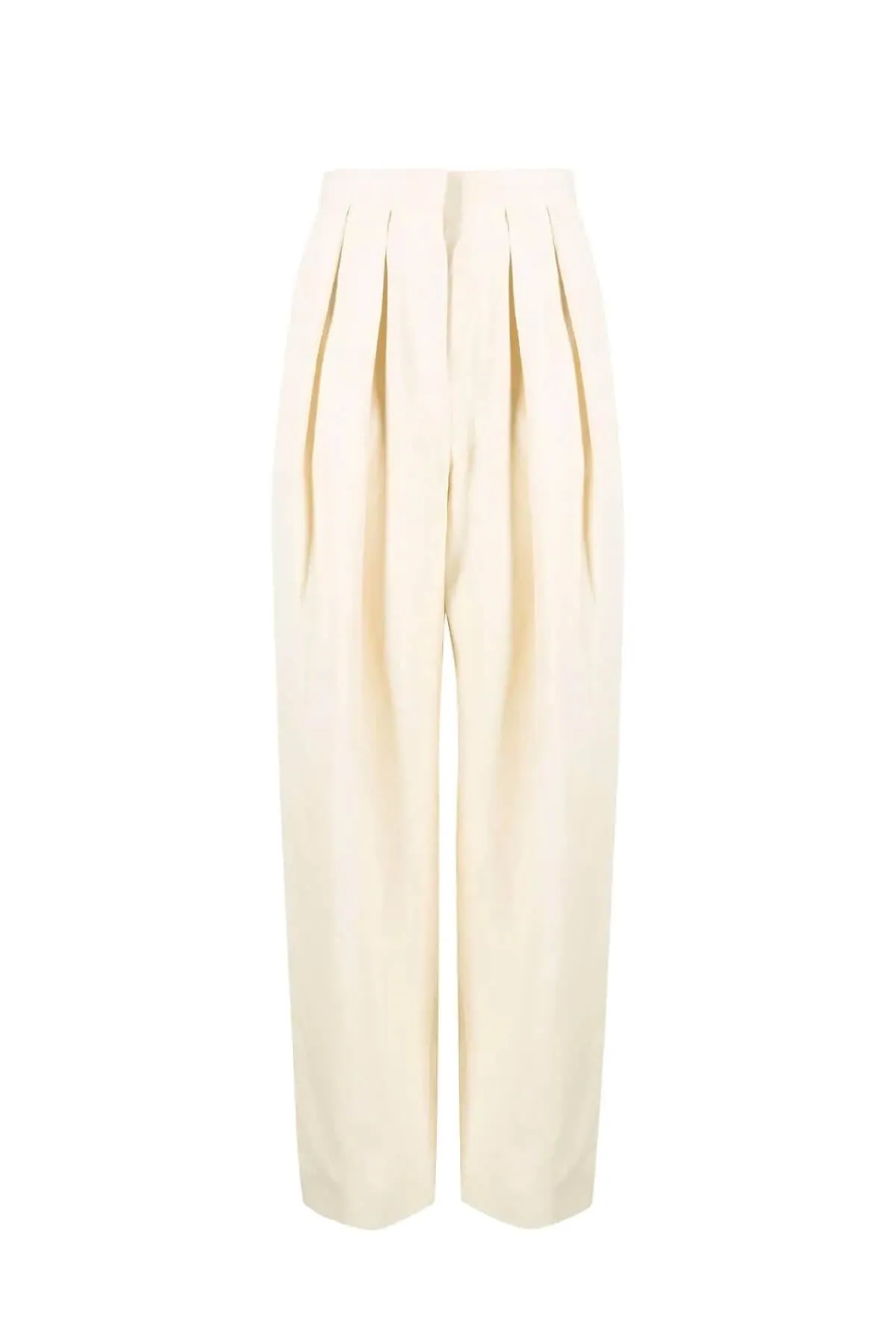 Stella McCartney Fluid Linen Trouser - Buttermilk