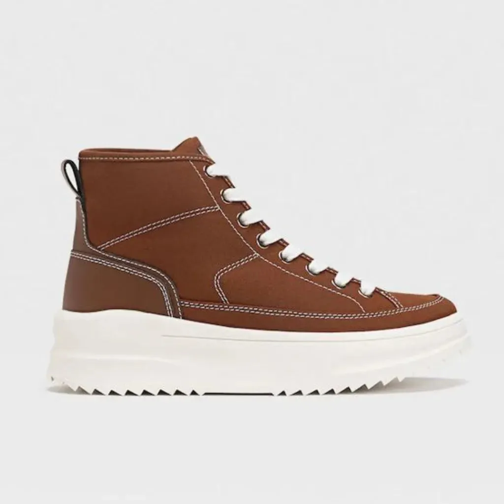 STRADIVARIUS Fabric High Top Trainers Women