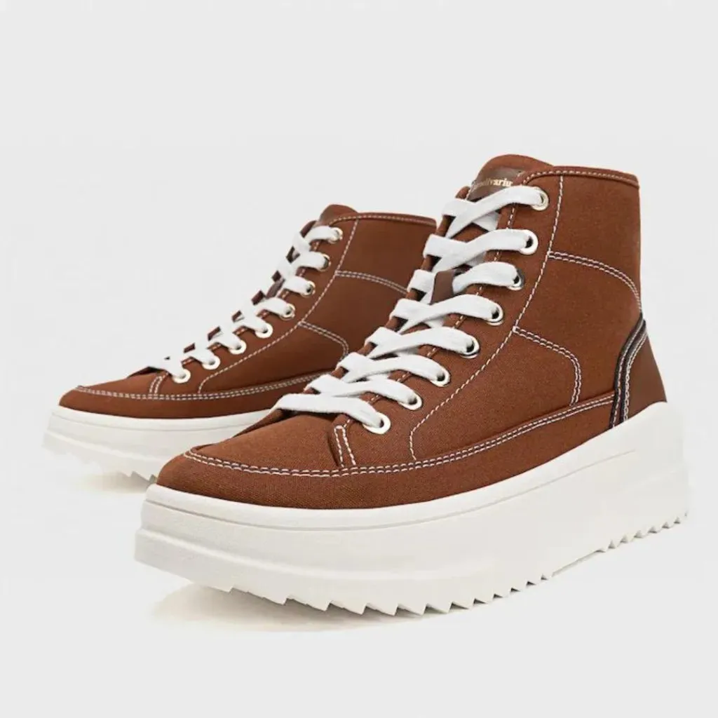 STRADIVARIUS Fabric High Top Trainers Women