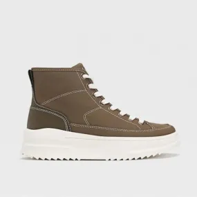 STRADIVARIUS Fabric High Top Trainers Women