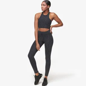 Strut This Teagan Legging Black Pinstripe