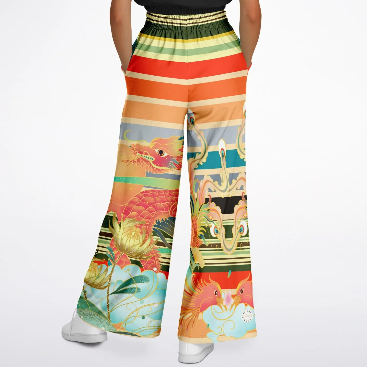 The Koi Dragon Eco-Poly Stretchy Phat Bellbottoms