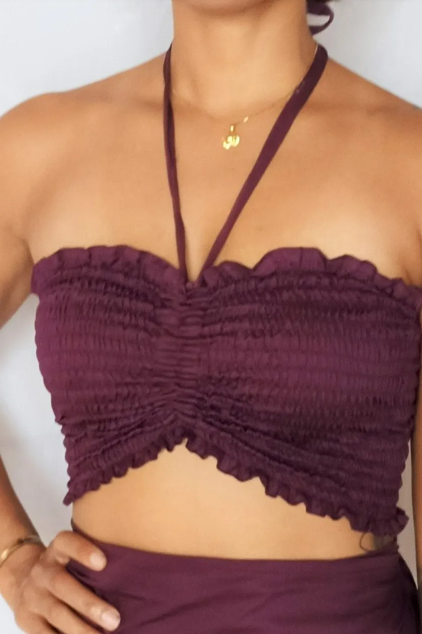 Tube Top in Plum