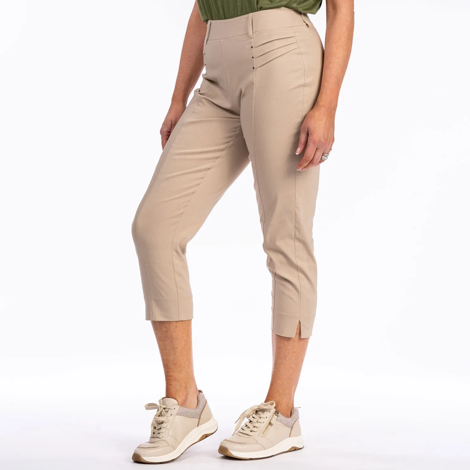 Tuck Capri - Taupe / Beige