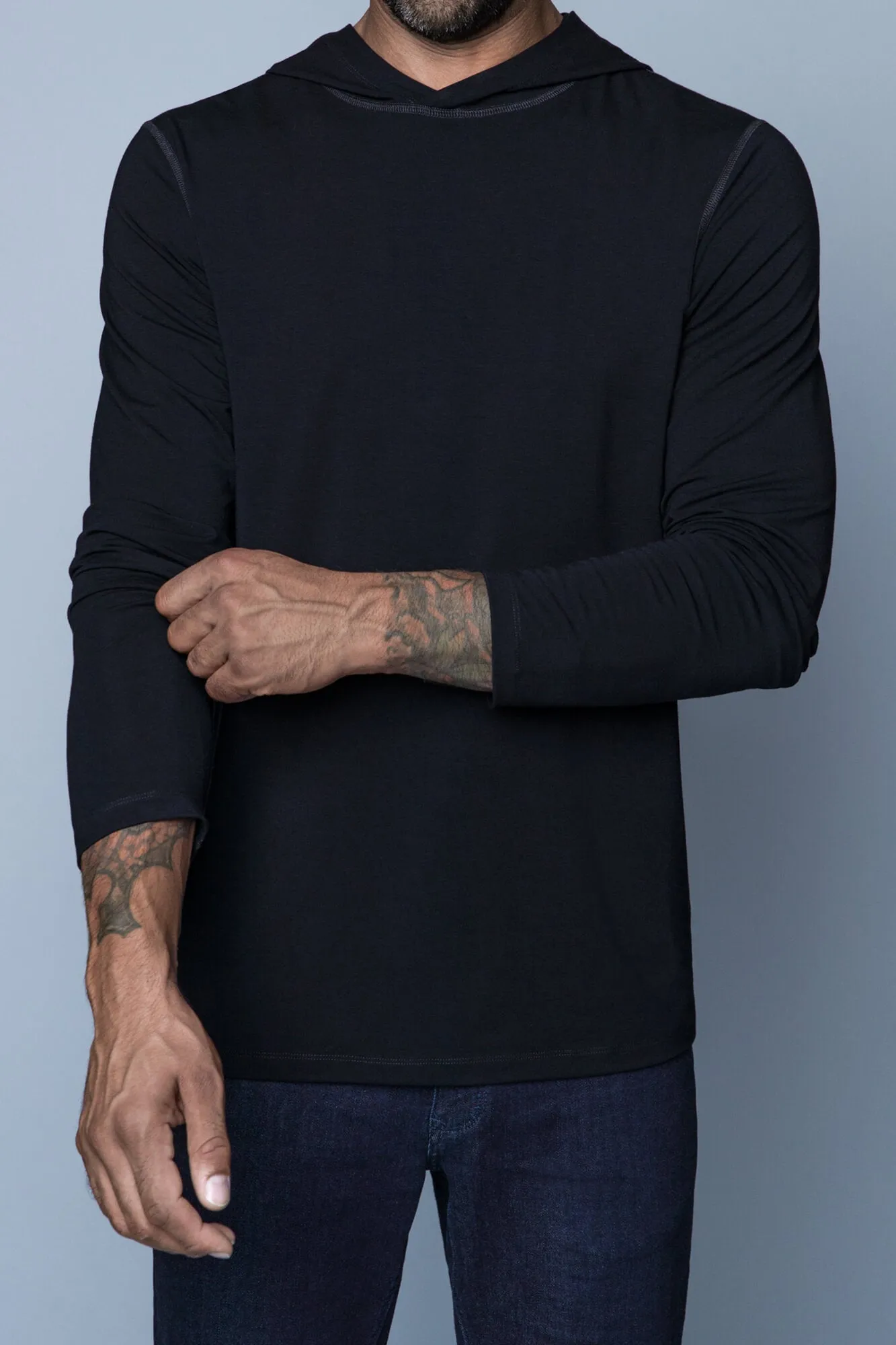 Vasquez | Hooded Long-Sleeve Tall Shirt