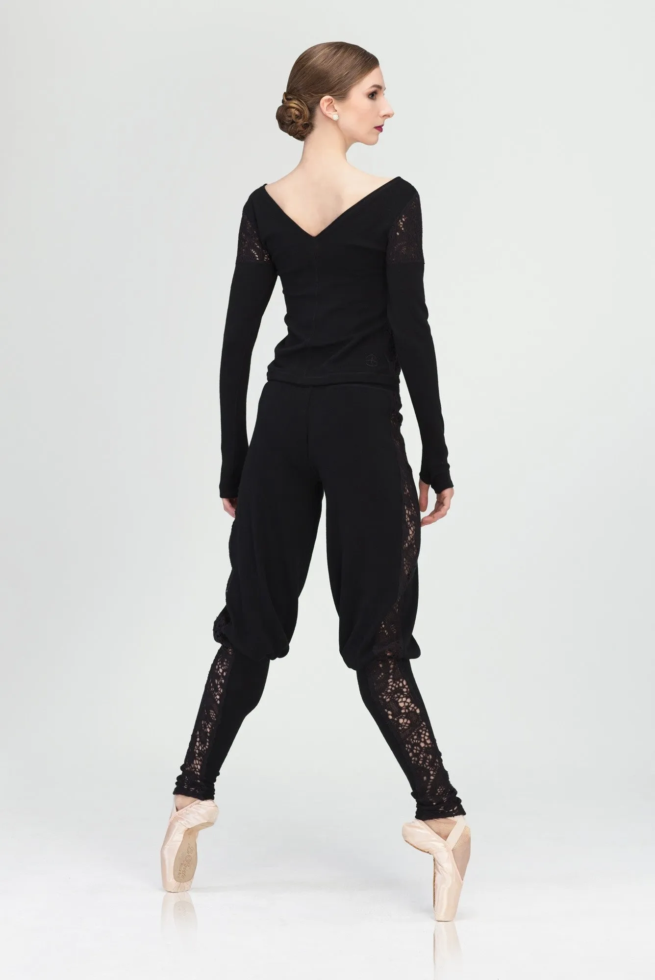 Wear Moi Brume lacy knitted trousers