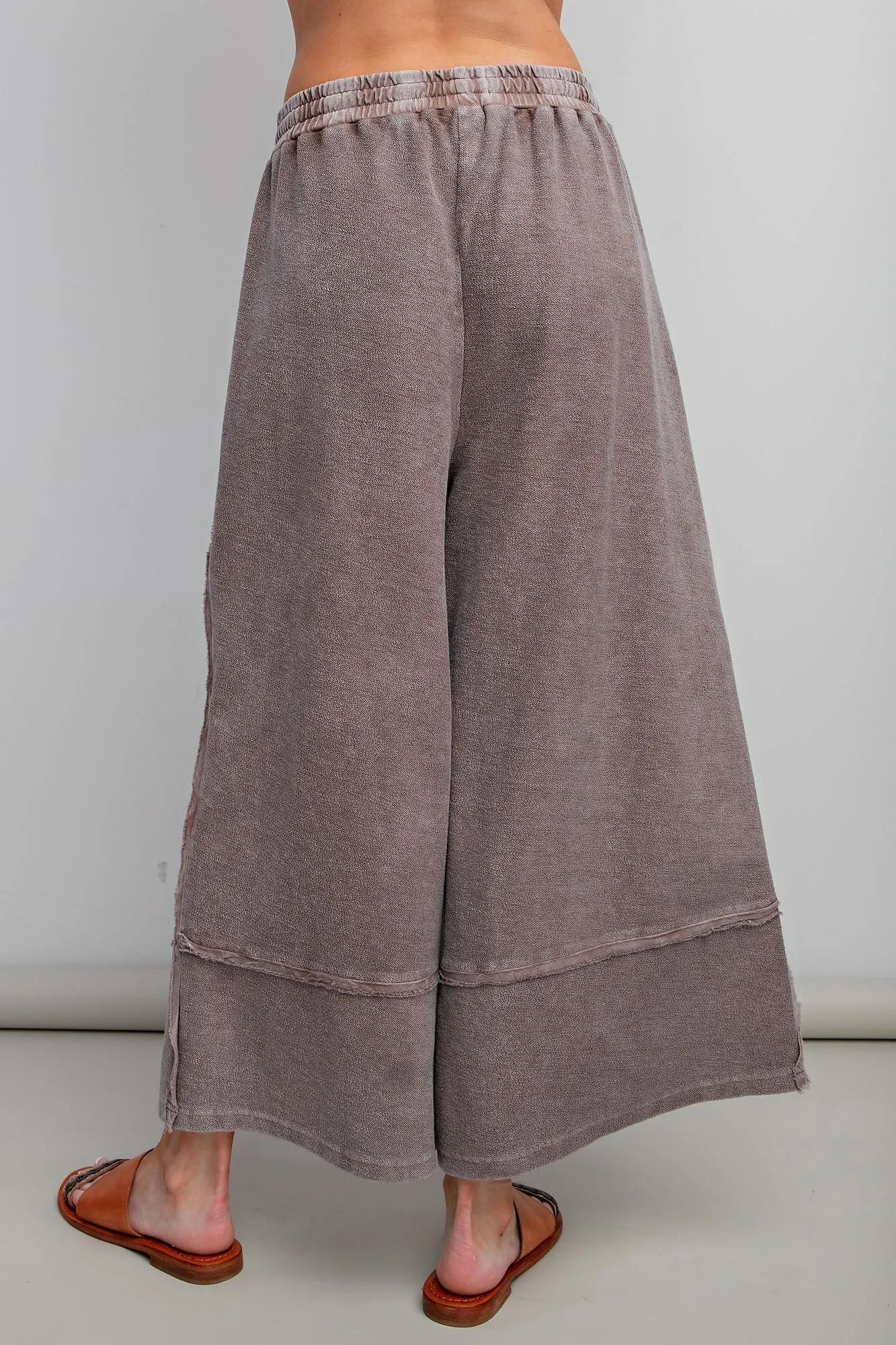 Wide Leg Palazzo Pants in Espresso