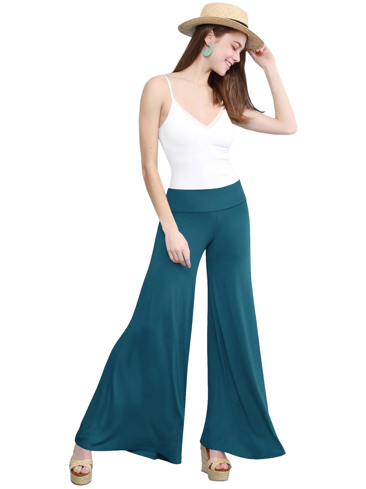 Women's Casual Comfy Wide Leg Palazzo Lounge Pants