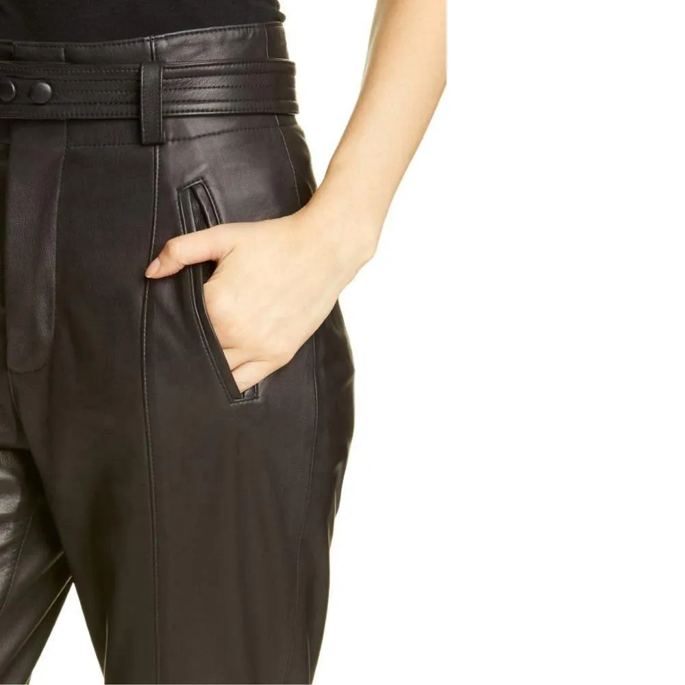 Women's Leather Trousers - Effi