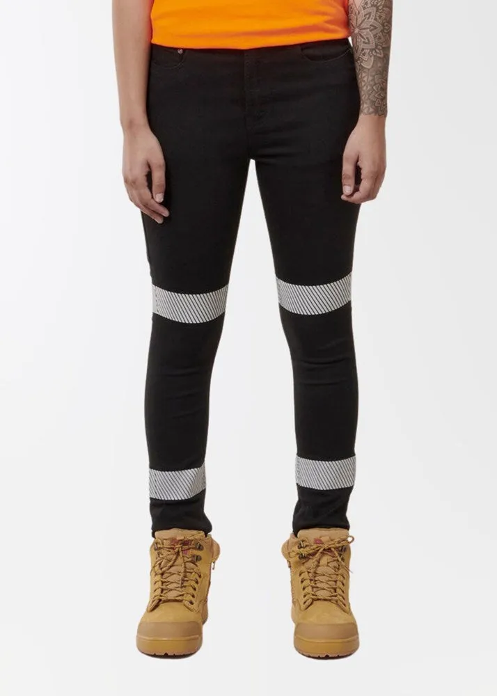 Women's taped stretch jeans